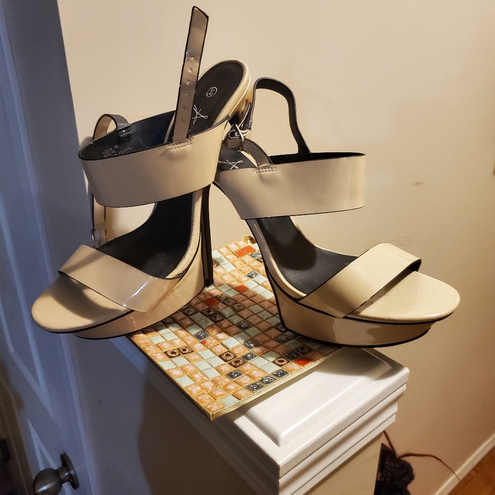 Cream heels from atmosphere UK.